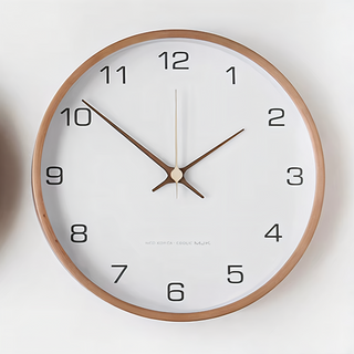Orbs Round Wall Clock in Grey/White