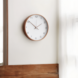 Orbs Round Wall Clock in Grey/White