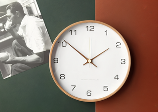 Orbs Round Wall Clock in Grey/White