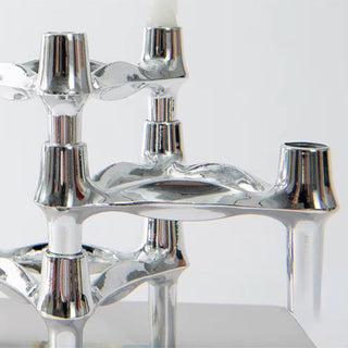 Abstract Style Molecular Structure Candle Holder - Stainless Steel