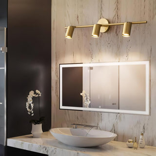 Modern Brass Wall Spotlight