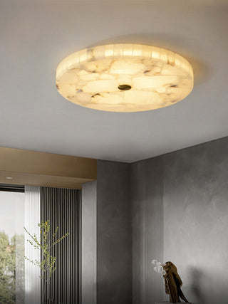 Round Alabaster Ceiling Light