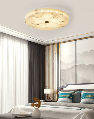 Round Alabaster Ceiling Light