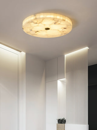 Round Alabaster Ceiling Light