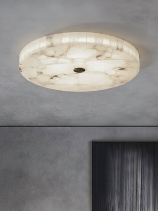 Round Alabaster Ceiling Light