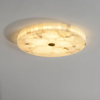 Round Alabaster Ceiling Light
