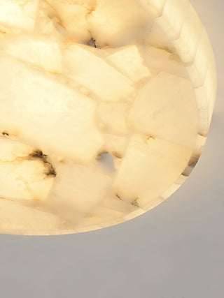 Round Alabaster Ceiling Light
