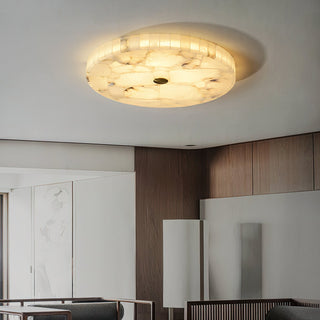 Round Alabaster Ceiling Light