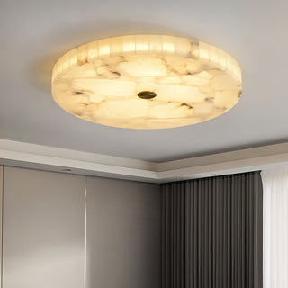 Round Alabaster Ceiling Light