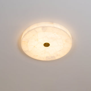 Round Alabaster Ceiling Light