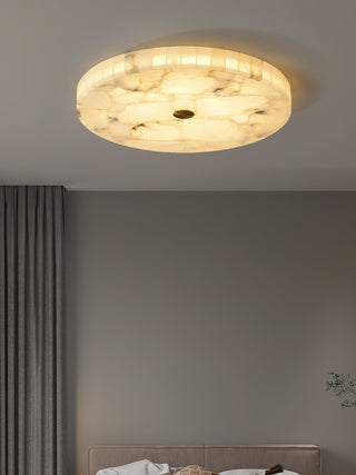 Round Alabaster Ceiling Light