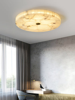 Round Alabaster Ceiling Light