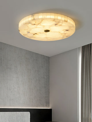 Round Alabaster Ceiling Light