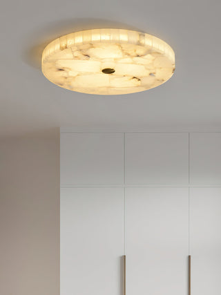 Round Alabaster Ceiling Light