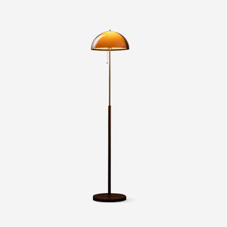 Amber Acrylic Dome Floor Lamp
