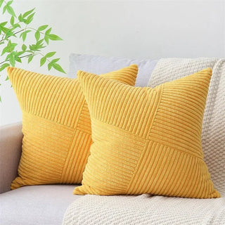 Boho Patchwork Corduroy Pillow Cover