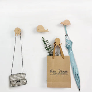 Playful Children’s Wooden Wall Hooks