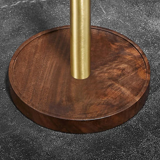 Walnut & Brass Paper Towel Holder