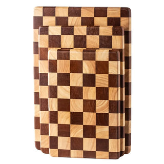 Acacia Wooden Cutting Board Chequerboard Style