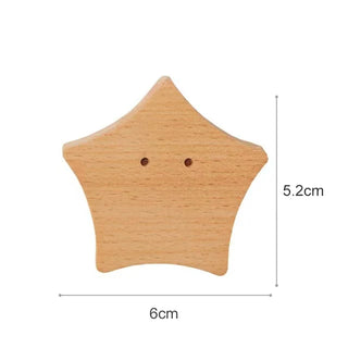 Playful Children’s Wooden Wall Hooks