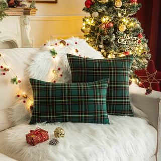 Classic Tartan Christmas Cushion Cover