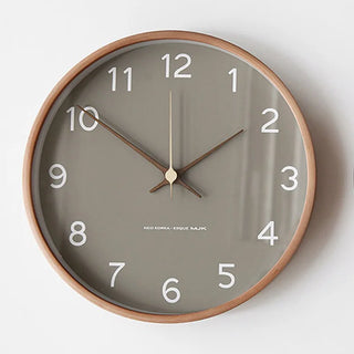 Luxury Wooden Wall Clock with Glass