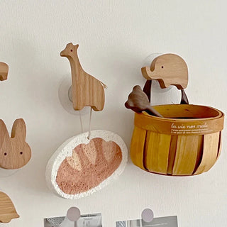 Playful Children’s Wooden Wall Hooks