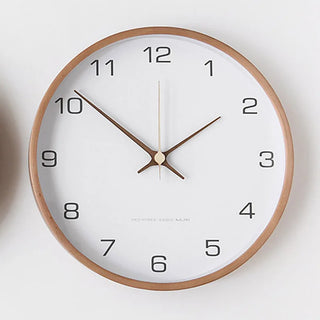 Luxury Wooden Wall Clock with Glass