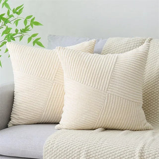 Boho Patchwork Corduroy Pillow Cover