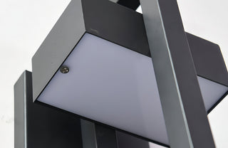 Modern Black Outdoor Wall Light in Stainless Steel (IP65)
