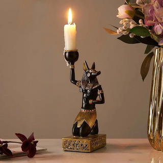 Egyptian Goddess Candlestick Holder