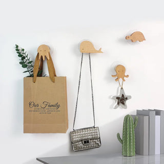 Playful Children’s Wooden Wall Hooks