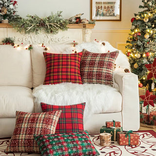 Classic Tartan Christmas Cushion Cover