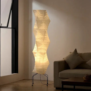 Japanese Rice Paper Sculptural Floor Lamp