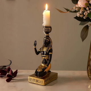 Egyptian Goddess Candlestick Holder