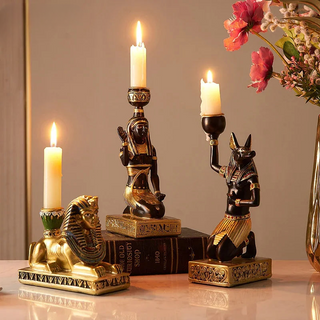 Egyptian Goddess Candlestick Holder