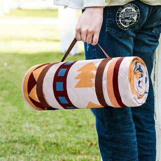 Foldable Picnic Blanket with Waterproof Backing