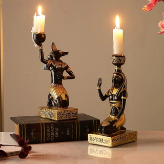 Egyptian Goddess Candlestick Holder