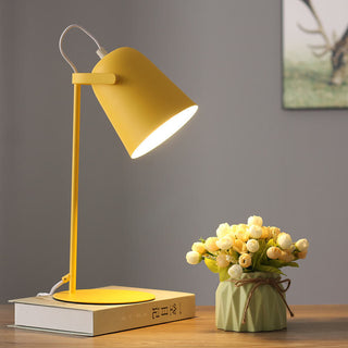 Nordic Metal Cone Table Lamp With E27 Socket