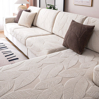 Waterproof and Scratch-Resistant Leaf Jacquard Sofa Cover