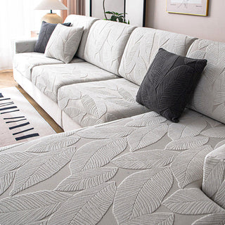 Waterproof and Scratch-Resistant Leaf Jacquard Sofa Cover