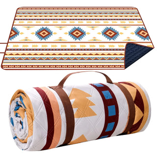 Foldable Picnic Blanket with Waterproof Backing