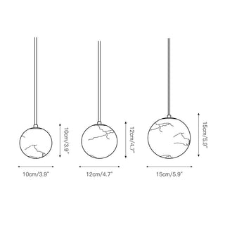 Patterned Round Pendant Light
