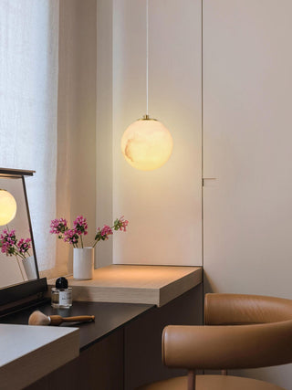 Patterned Round Pendant Light