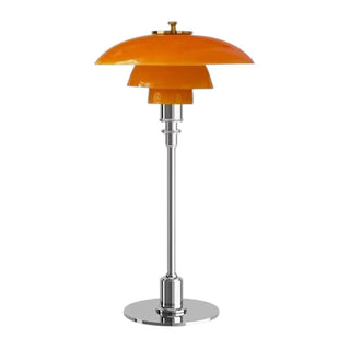 Danish Amber Glass Table Lamp – Timeless Scandinavian Elegance