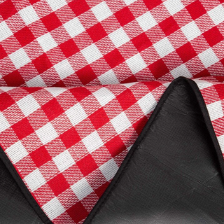 Check Picnic Blanket with Carry Straps