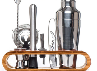 Stainless Steel Elite Cocktail Set – Luxury Metallic Bar Kit