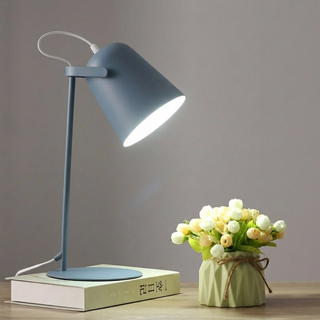 Nordic Metal Cone Table Lamp With E27 Socket