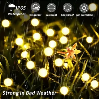 Solar Firefly Garden Lights With Flexible LED Stems