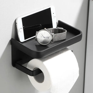 Toilet Paper Holder with Shelf